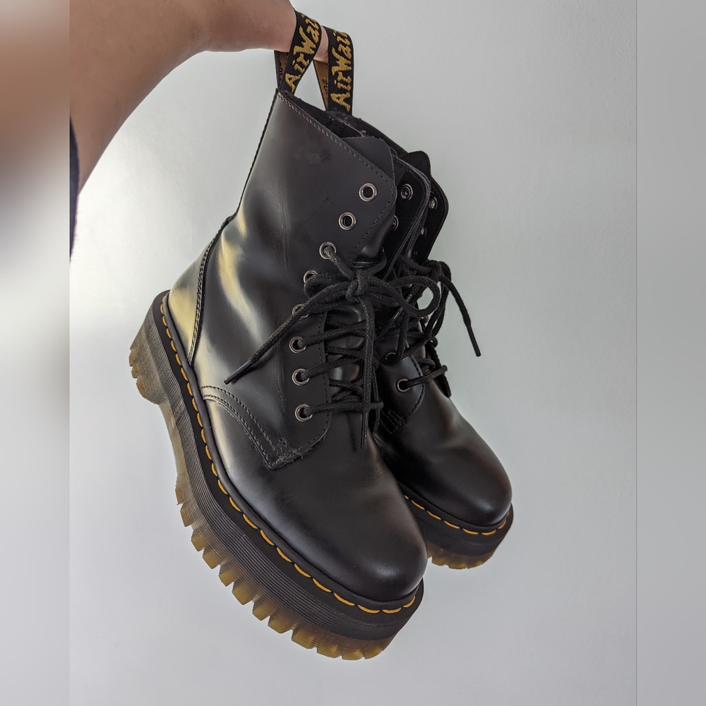 Jadon Black Platform Doc Martens